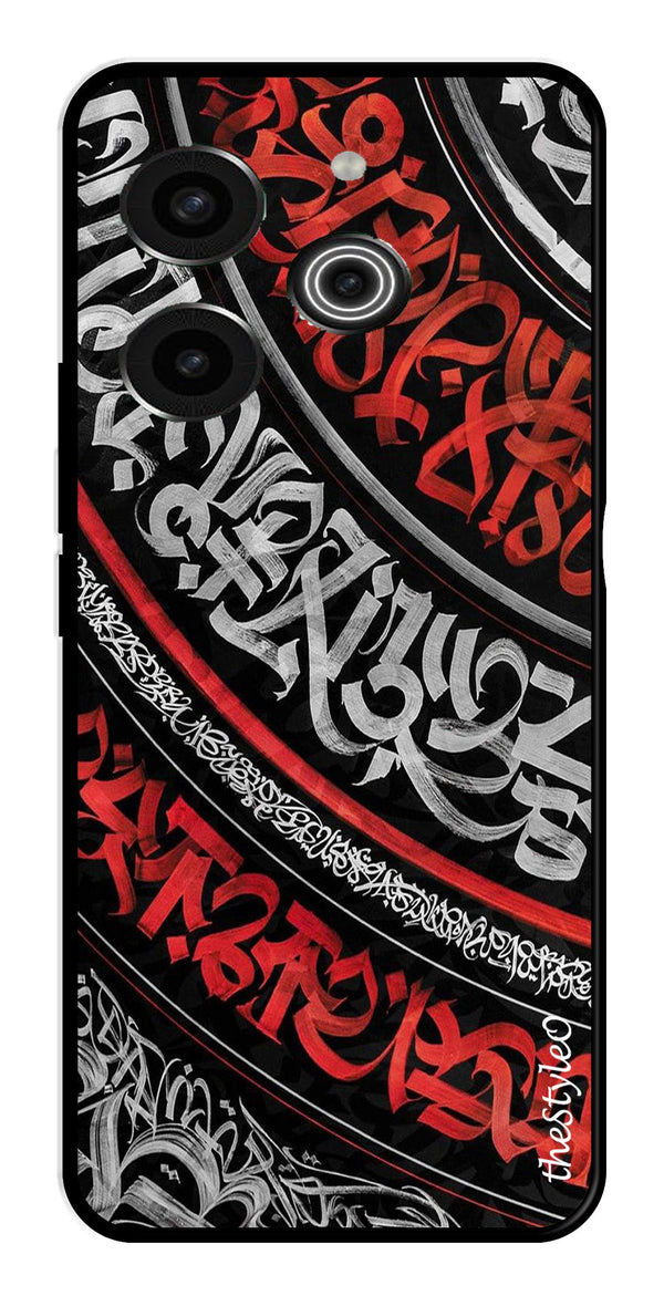 Modern Art Colorful Metal Mobile Case for Tecno Pova 6 (Design No -48)
