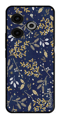 Leaves Design Metal Mobile Case for Tecno Pova 6 (Design No -51)