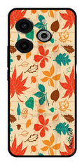 Autumn leaves Metal Mobile Case for Tecno Pova 6 (Design No -55)