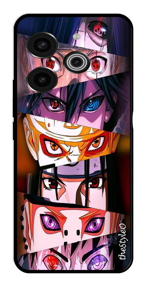 Anime Metal Mobile Case for Tecno Pova 6 (Design No -56)