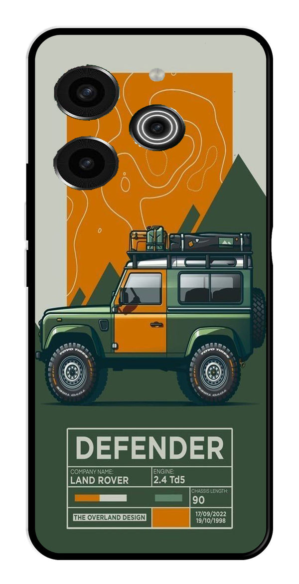 Defender Metal Mobile Case for Tecno Pova 6 (Design No -72)