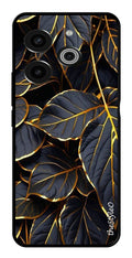 Gold Leaf Metal Mobile Case for Tecno Pova 6 (Design No -73)