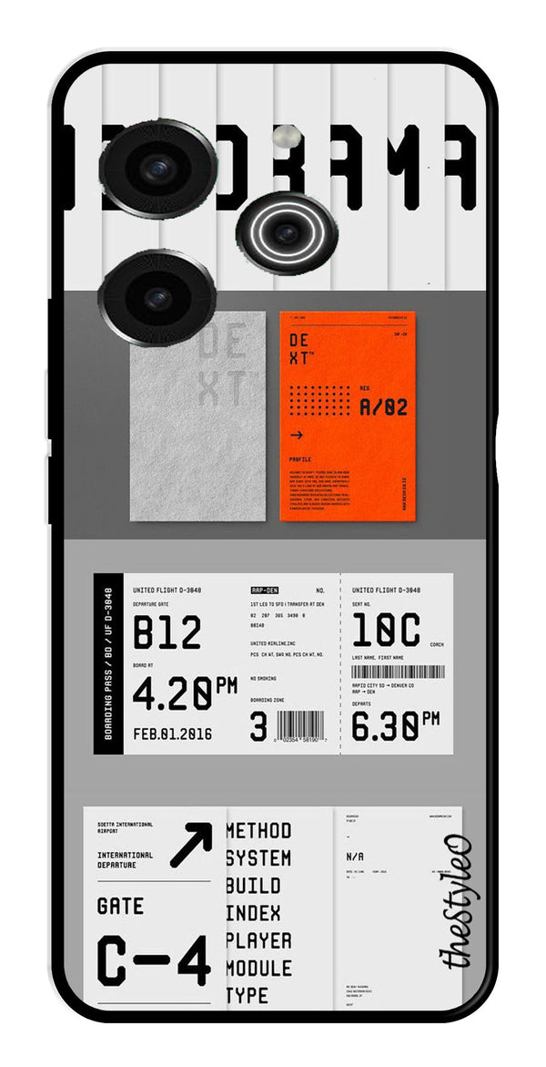 Monorama Metal Mobile Case for Tecno Pova 6 (Design No -80)