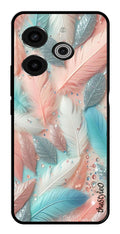 Feather Metal Mobile Case for Tecno Pova 6 (Design No -84)