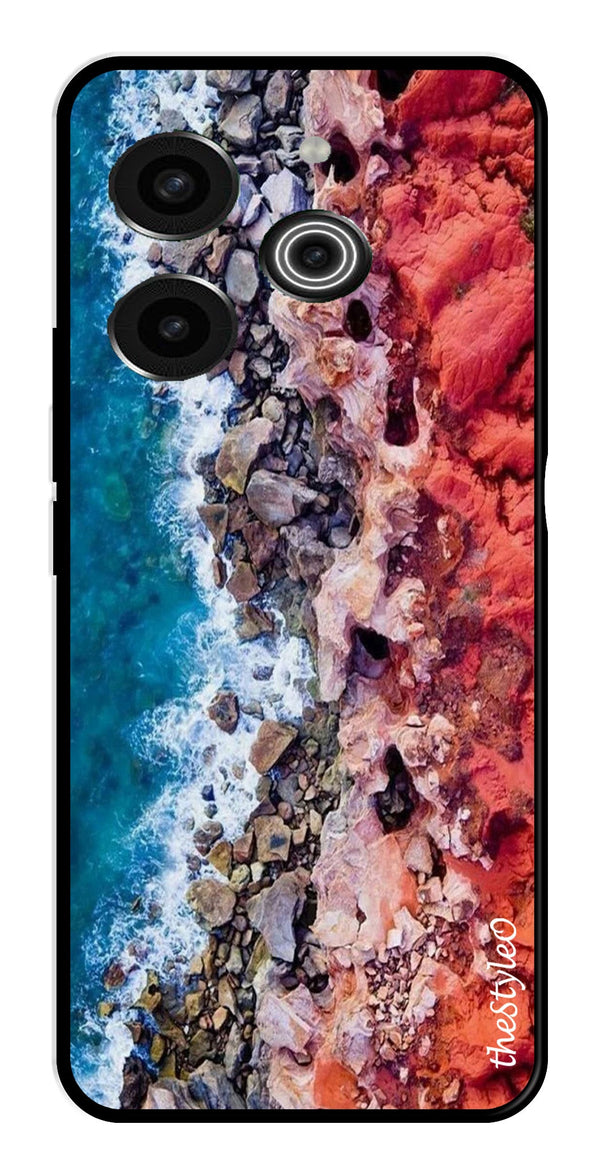 MultiColor Pattern Metal Mobile Case for Tecno Pova 6 Pro (Design No -17)