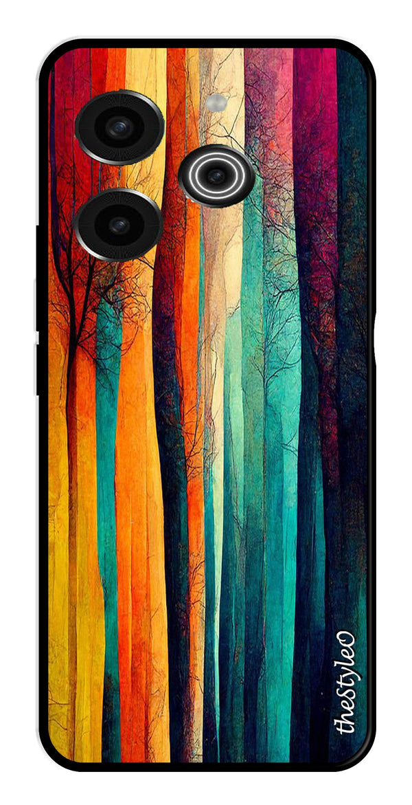 Marble Design Metal Mobile Case for Tecno Pova 6 Pro (Design No -46)