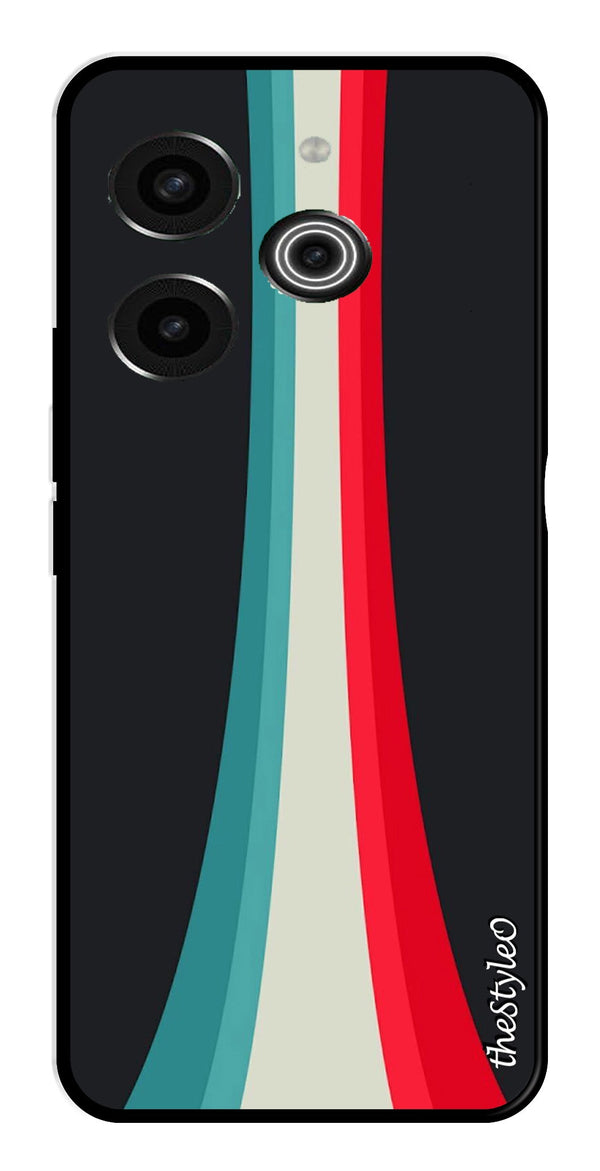 Modern Art Colorful Metal Mobile Case for Tecno Pova 6 Pro (Design No -47)