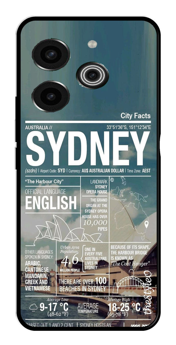 Sydney Metal Mobile Case for Tecno Pova 6 Pro (Design No -69)