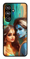 Lord Radha Krishna Metal Mobile Case for Samsung Galaxy S24 FE (Design No -01)