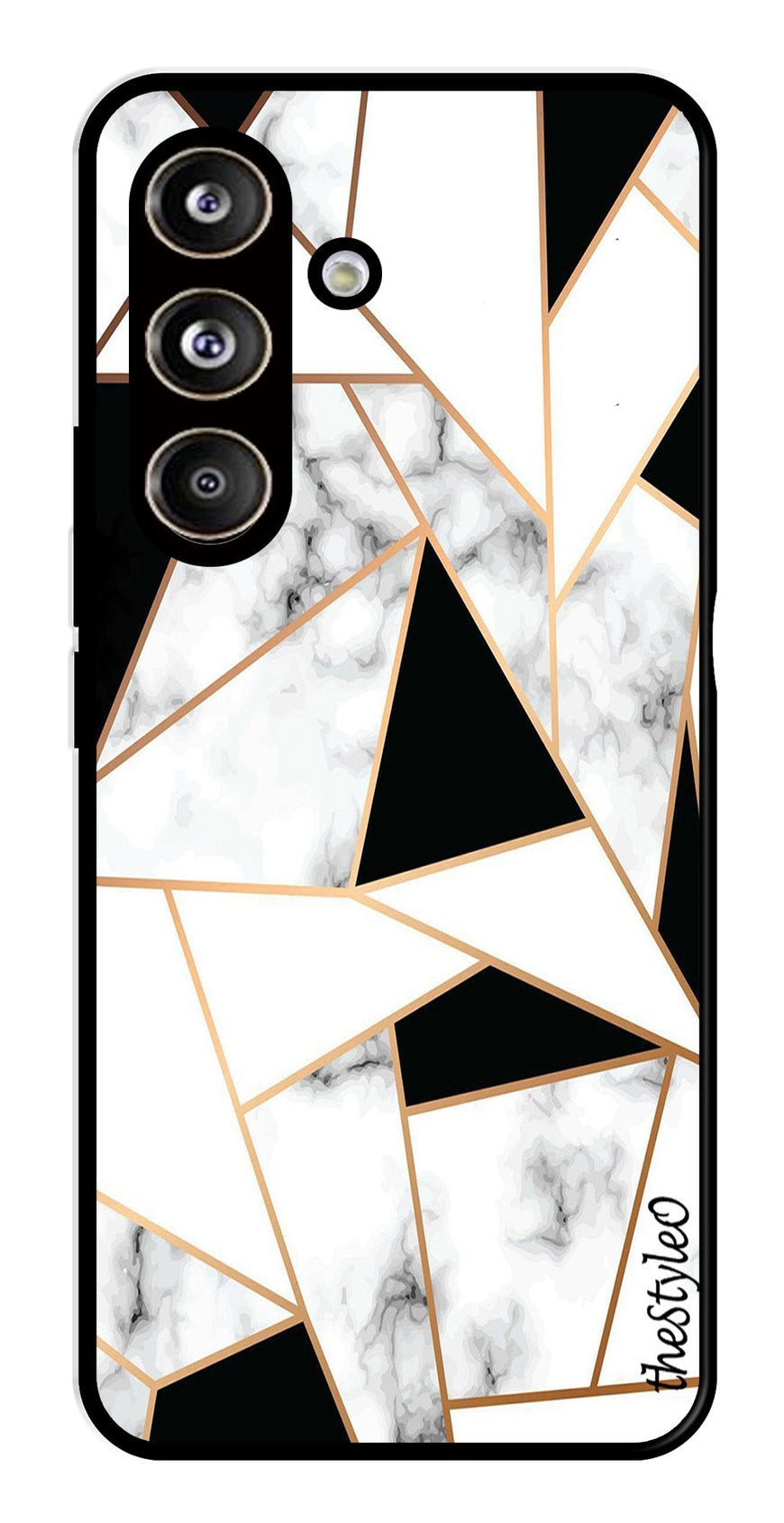 Marble Design2 Metal Mobile Case for Samsung Galaxy S24 FE (Design No -08)