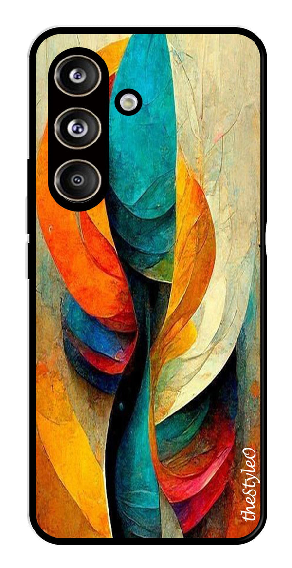 Modern Art Metal Mobile Case for Samsung Galaxy S24 FE (Design No -11)