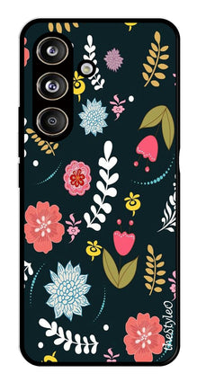 Floral Pattern2 Metal Mobile Case for Samsung Galaxy S24 FE
