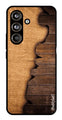 Wooden Design Metal Mobile Case for Samsung Galaxy S24 FE (Design No -13)
