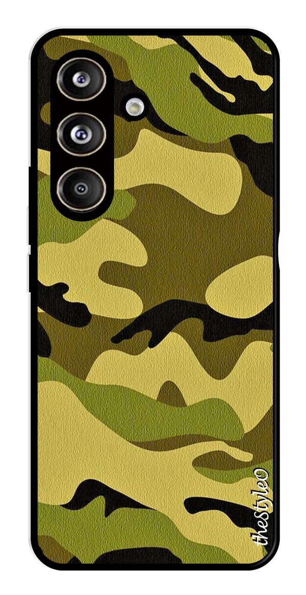 Blue Marble Metal Mobile Case for Samsung Galaxy S24 FE (Design No -34)