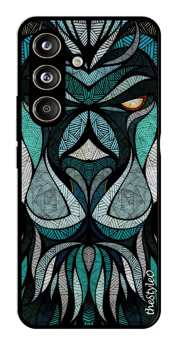 Muted Rainbow Metal Mobile Case for Samsung Galaxy S24 FE (Design No -39)