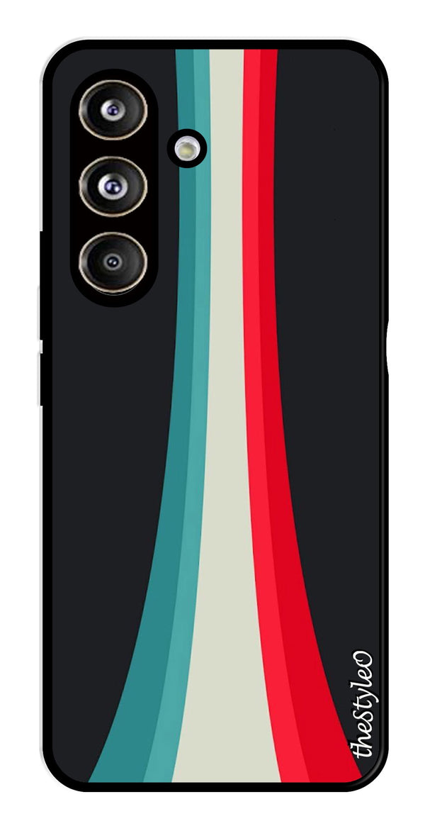 Modern Art Colorful Metal Mobile Case for Samsung Galaxy S24 FE (Design No -47)