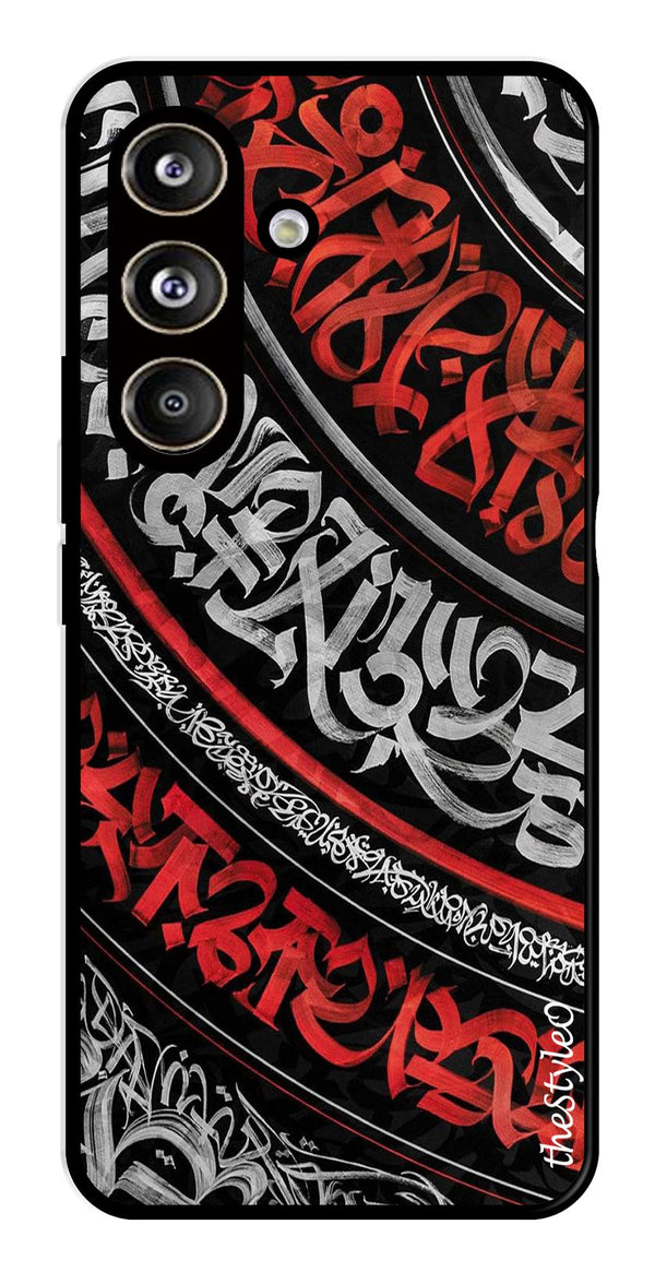 Modern Art Colorful Metal Mobile Case for Samsung Galaxy S24 FE (Design No -48)