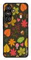 Flower Leaves Design Metal Mobile Case for Samsung Galaxy S24 FE (Design No -50)
