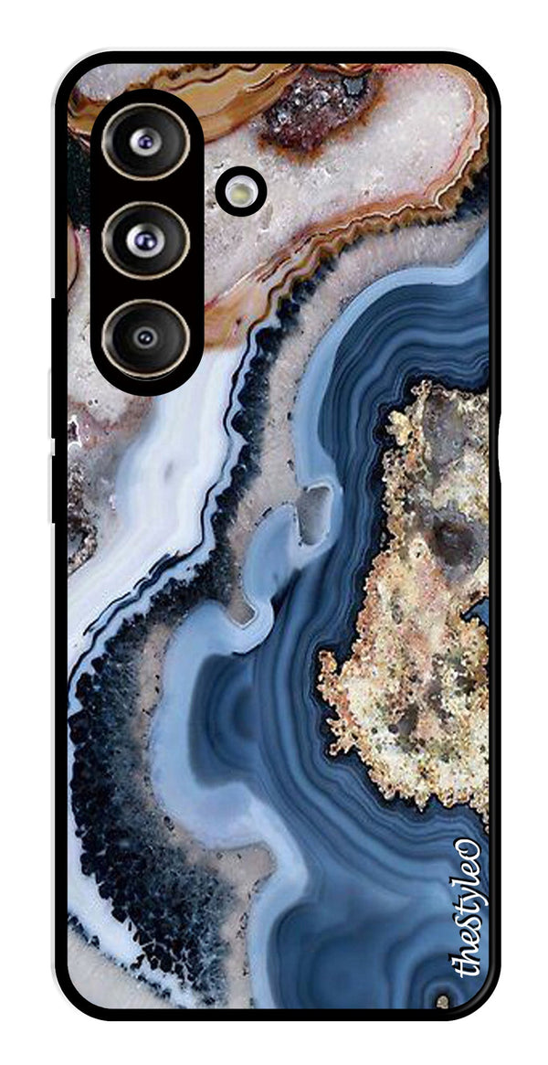 Floral Pattern Metal Mobile Case for Samsung Galaxy S24 FE (Design No -52)