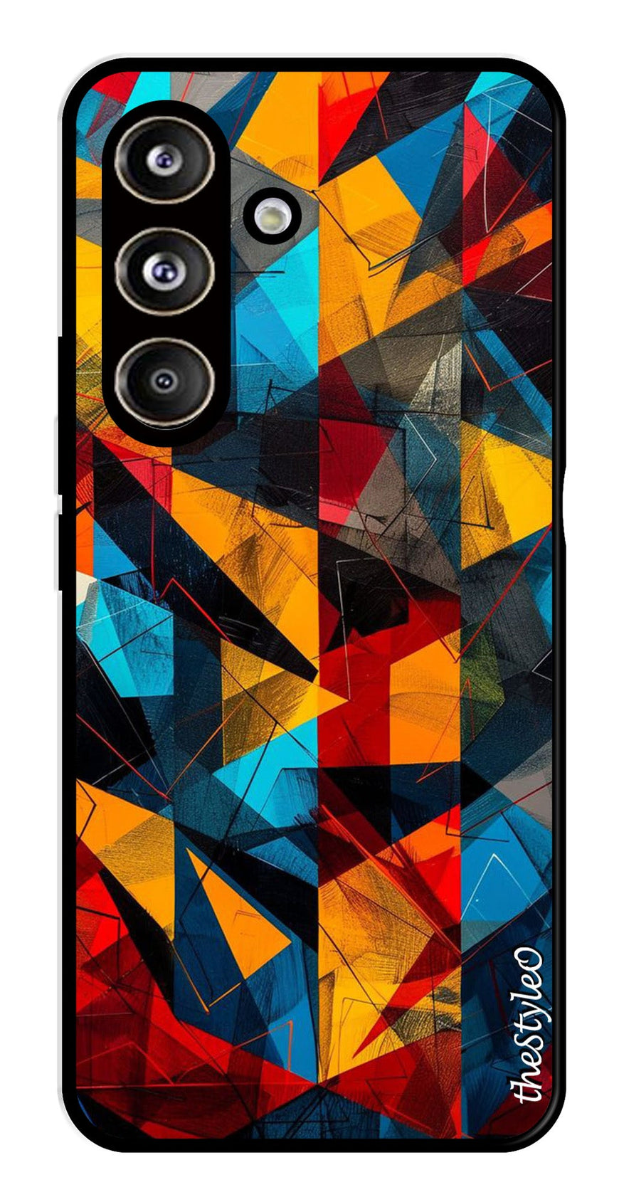 Abstract Art Metal Mobile Case for Samsung Galaxy S24 FE (Design No -57)