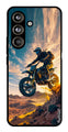 Bike Rider Metal Mobile Case for Samsung Galaxy S24 FE (Design No -59)