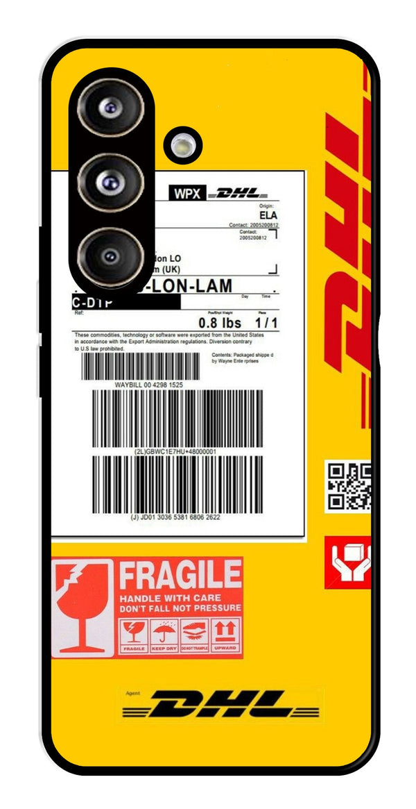 DHL Label Metal Mobile Case for Samsung Galaxy S24 FE (Design No -61)