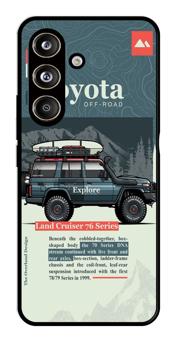 Land Cruiser Metal Mobile Case for Samsung Galaxy S24 FE (Design No -78)