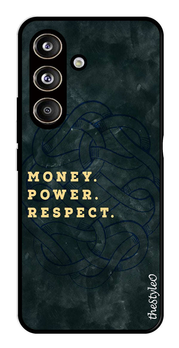 Money Power Respect Metal Mobile Case for Samsung Galaxy S24 FE (Design No -79)