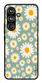 Floral Design Metal Mobile Case for Samsung Galaxy S24 FE (Design No -87)