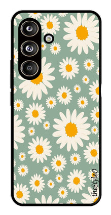 Floral Design Metal Mobile Case for Samsung Galaxy S24 FE