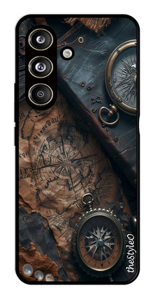 Vintage Compass Metal Mobile Case for Samsung Galaxy S24 FE