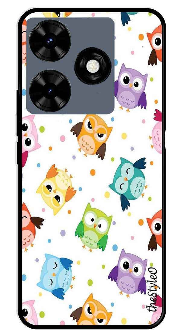 Autumn Leaf Metal Mobile Case for Tecno Spark 10 (Design No -19)