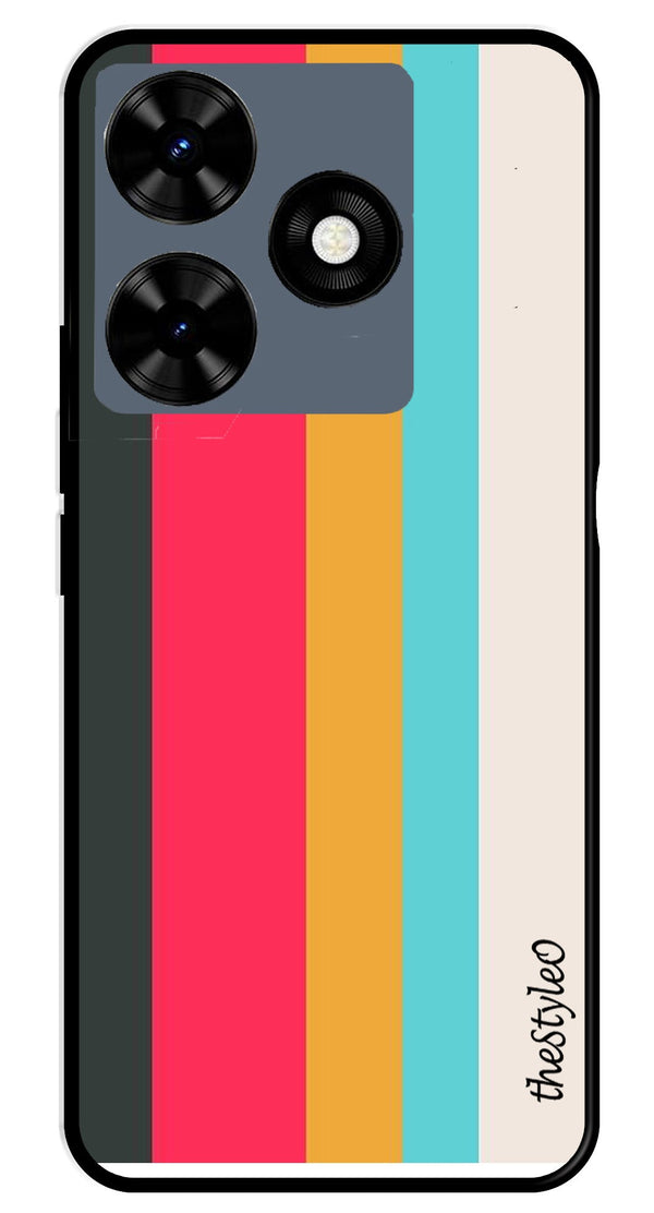 Feathers Metal Mobile Case for Tecno Spark 10 (Design No -30)