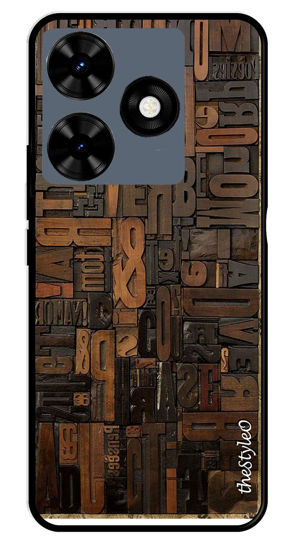 Muted Rainbow Metal Mobile Case for Tecno Spark 10 (Design No -31)