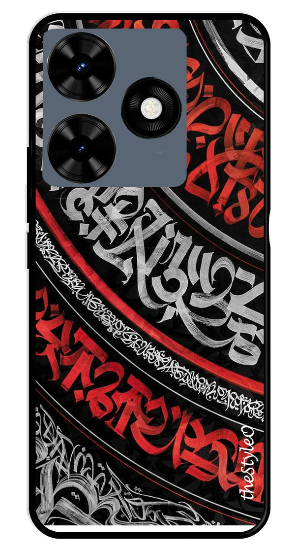 Modern Art Colorful Metal Mobile Case for Tecno Spark 10 (Design No -48)
