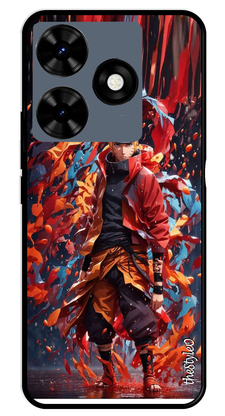 Anime-2 Metal Mobile Case for Tecno Spark 10 (Design No -64)