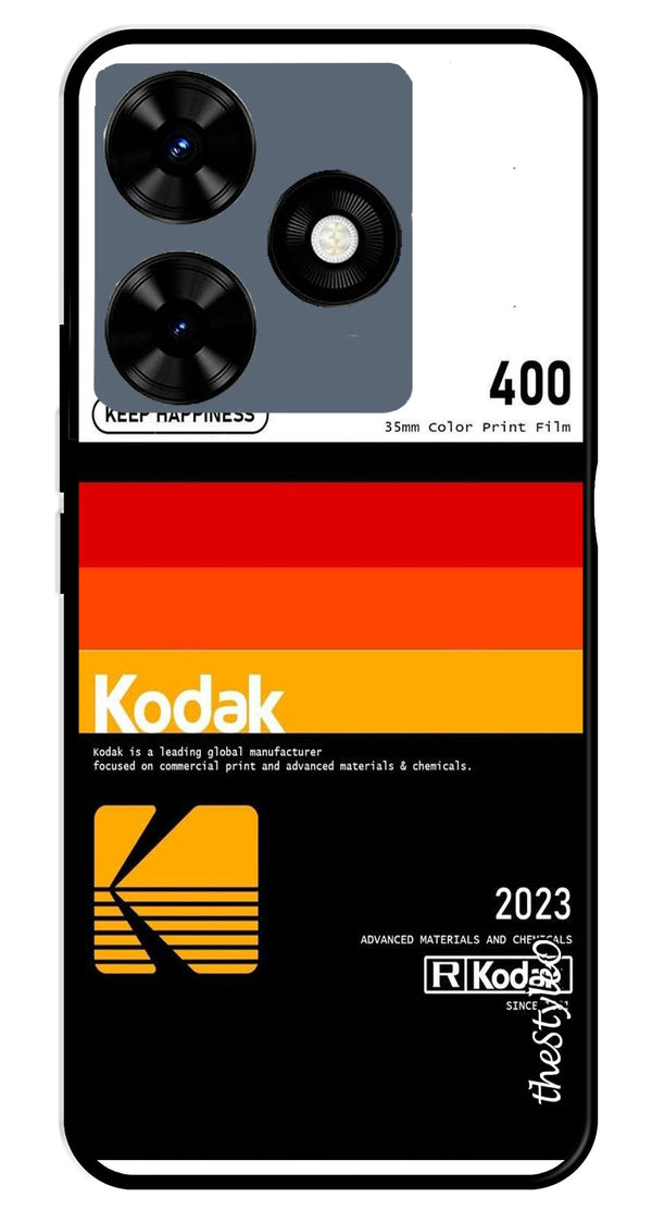 Kodak Design Metal Mobile Case for Tecno Spark 10 (Design No -65)