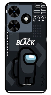 Among us Black Metal Mobile Case for Tecno Spark 10