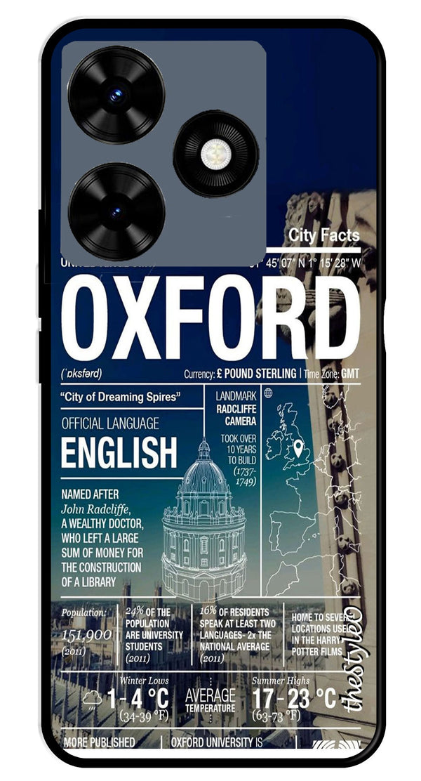 Oxford Metal Mobile Case for Tecno Spark 10 (Design No -70)