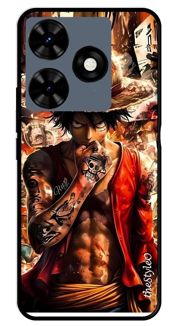 Monkey D Luffy Metal Mobile Case for Tecno Spark 10 (Design No -83)