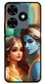 Lord Radha Krishna Metal Mobile Case for Tecno Spark 10C (Design No -01)