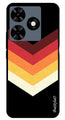 MultiColor Arrow Metal Mobile Case for Tecno Spark 10C (Design No -04)