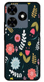 Floral Pattern2 Metal Mobile Case for Tecno Spark 10C (Design No -12)