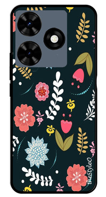 Floral Pattern2 Metal Mobile Case for Tecno Spark 10C