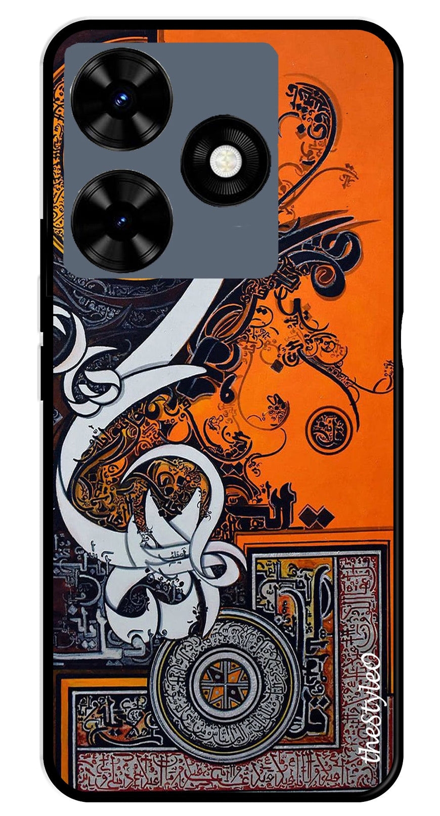 Oum Design Metal Mobile Case for Tecno Spark 10C (Design No -15)