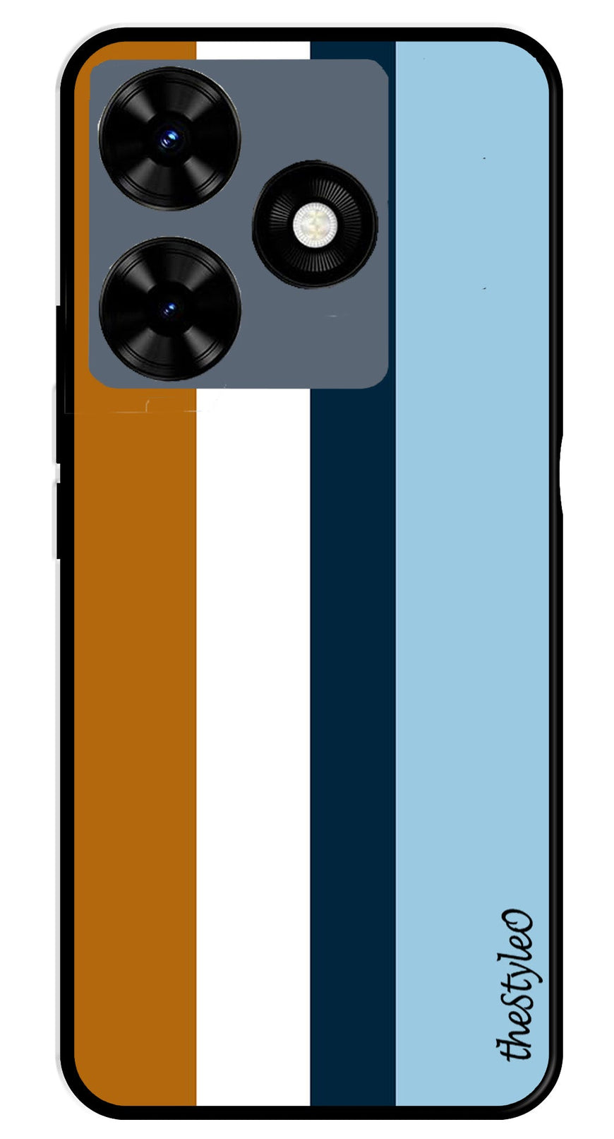 Qalander Art Metal Mobile Case for Tecno Spark 10C (Design No -16)