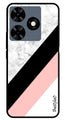 Pink Pattern Metal Mobile Case for Tecno Spark 10C (Design No -23)