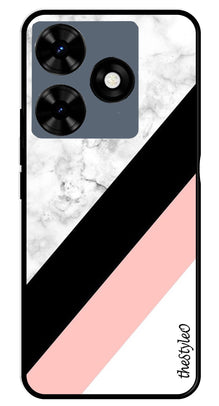 Pink Pattern Metal Mobile Case for Tecno Spark 10C