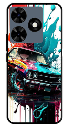 Marble Design Metal Mobile Case for Tecno Spark 10C