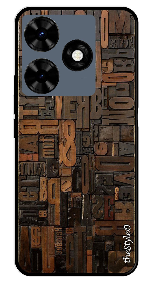 Muted Rainbow Metal Mobile Case for Tecno Spark 10C (Design No -31)